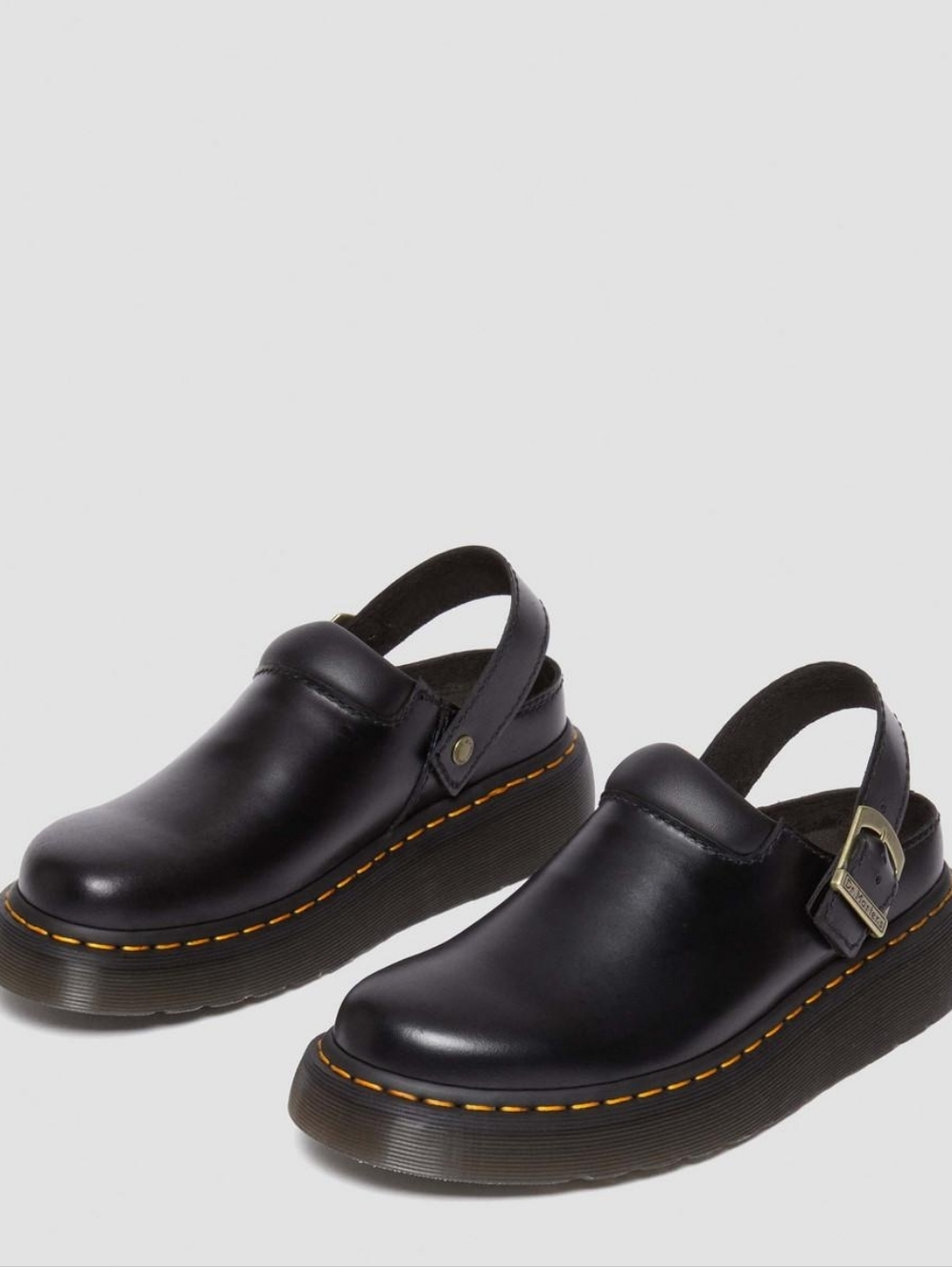Dr. Martens Laketen Atlas Leather Slingback Platform Mules - Picture 2 of 5